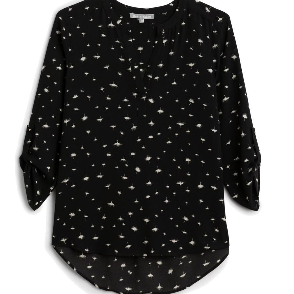 NWT Daniel Rainn Koda Split Neck Waterman Blouse-Size M